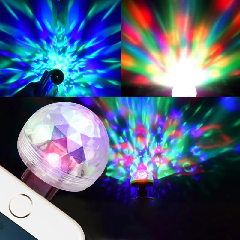 Мини светодиод машины USB атмосферный свет DJ RGB Красочная музыкальная звуковая