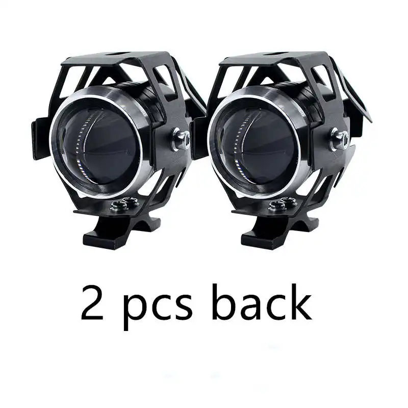 2 pcs light Универсальный ездовой U5 светодиодный мото rcycle головной светильник s вспомогательная лампа мото rbike Точечный светильник аксессуары уличный мото противотуманный точечный светильник - Цвет: 2 pcs light