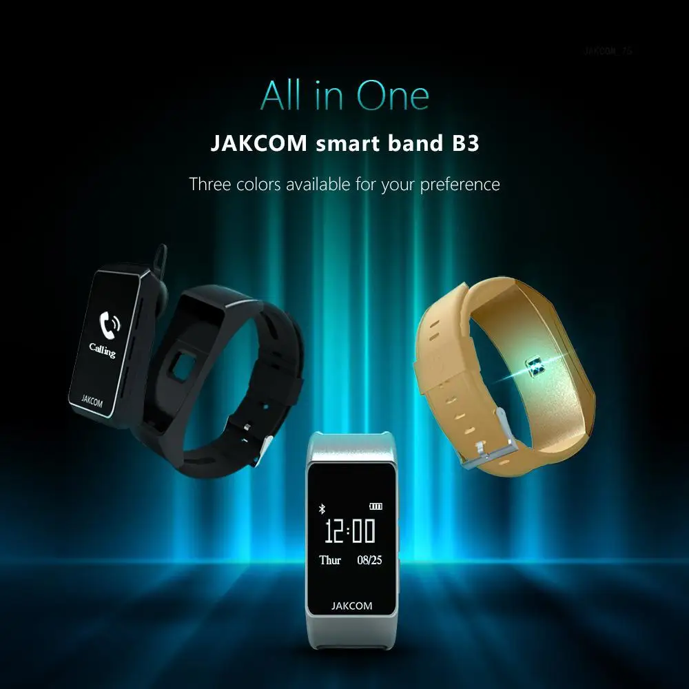 Jakcom B3 смарт-браслет Лидер продаж в виде напульсников как камера espion mi bend 3 blutdrack uhr