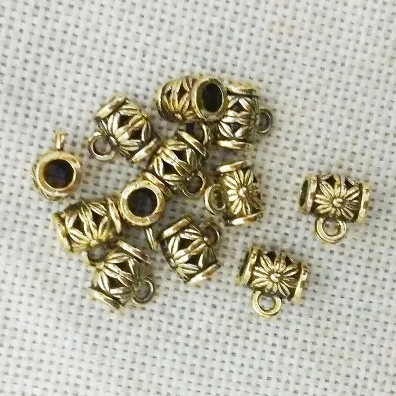 Компоненты разделители в тибетском стиле Серебряный кожаный шнур подвески