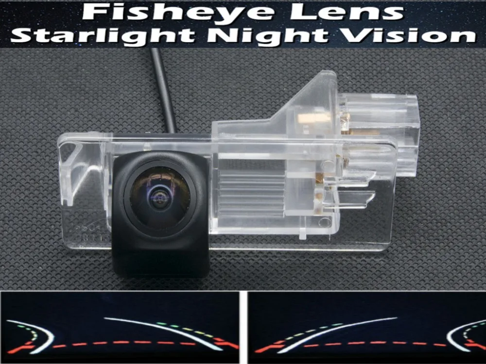 

1080P Fisheye Trajectory Tracks Car Parking Rear view Camera for Renault Fluence 2013 2014 Car Reverse Camera