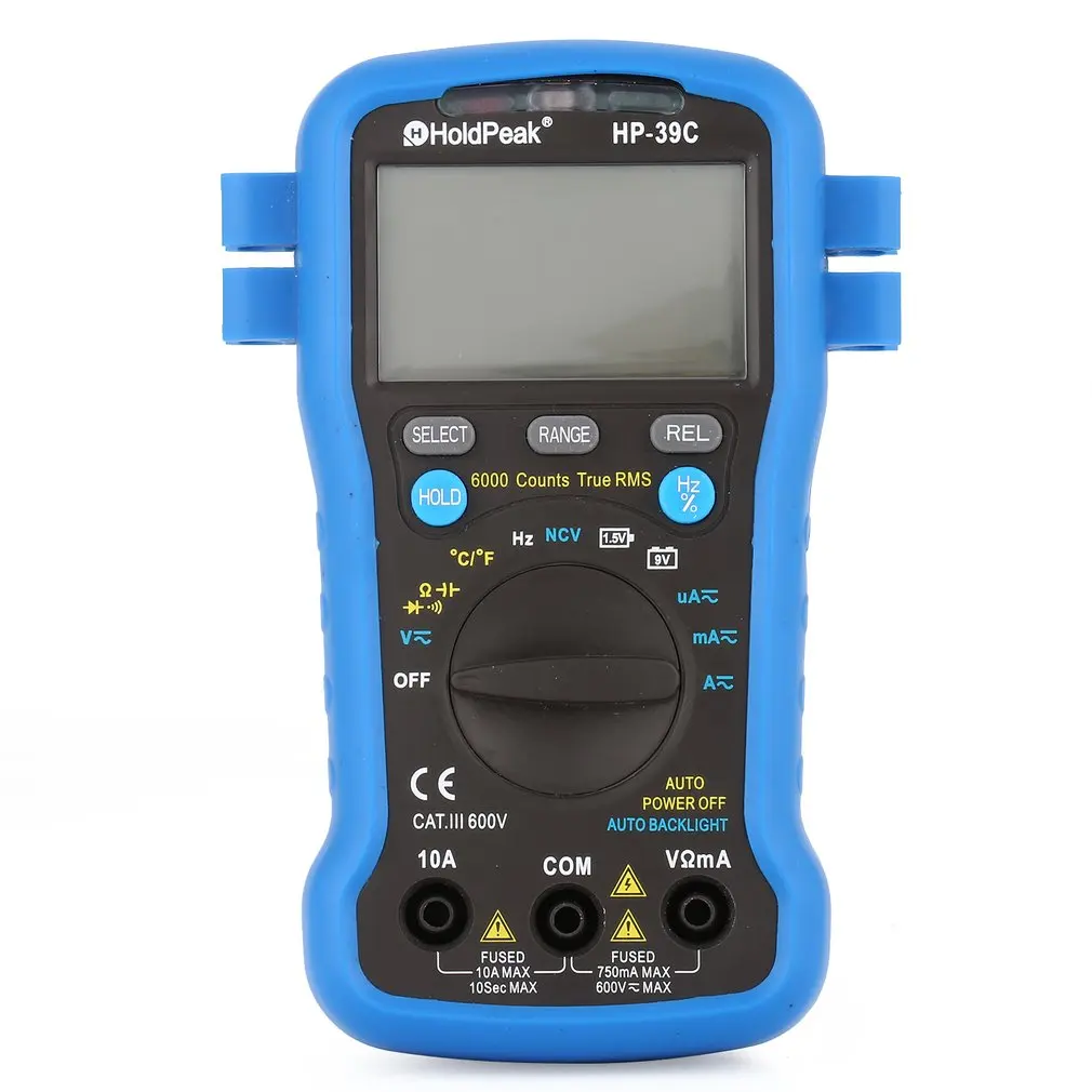 Holdпиковая HP-39C Цифровой мультиметр автоматический диапазон Тестер AC/AC 6000
