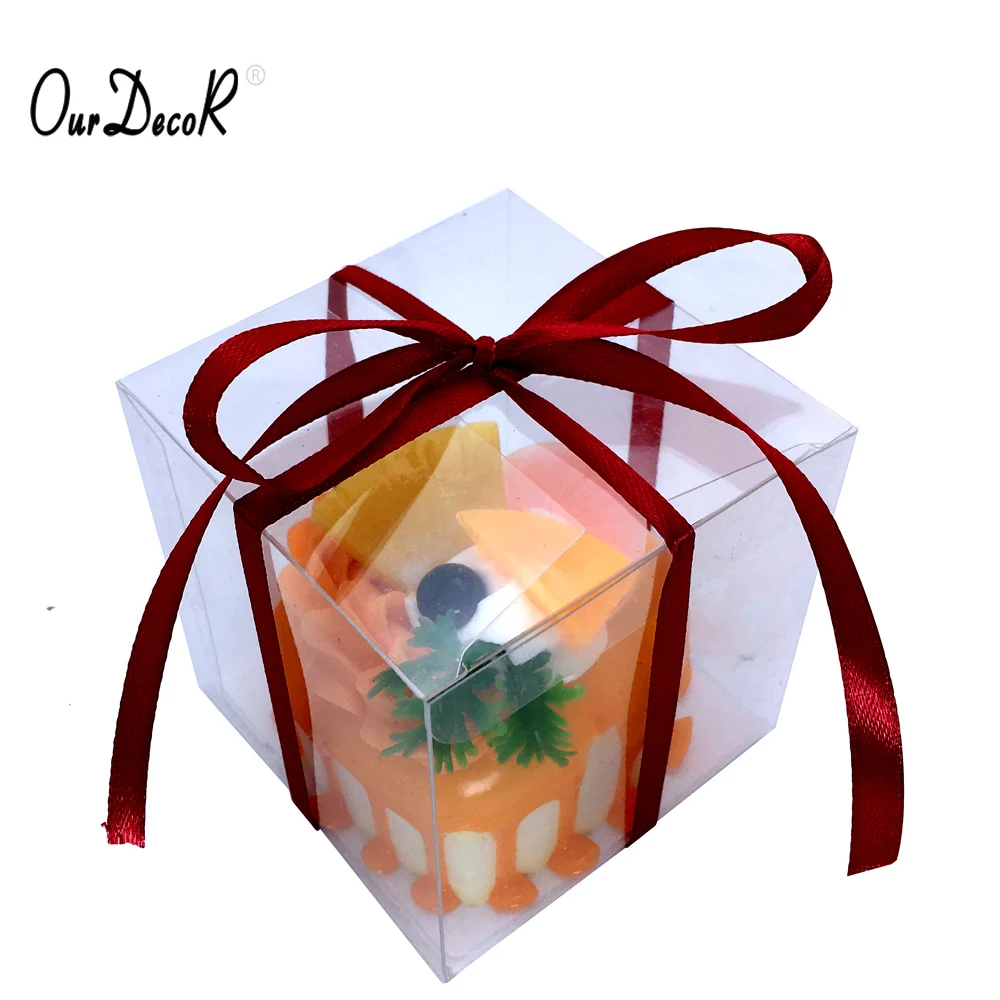 10 шт. прозрачный ПВХ квадратная коробка подарки вечерние конфеты Коробки