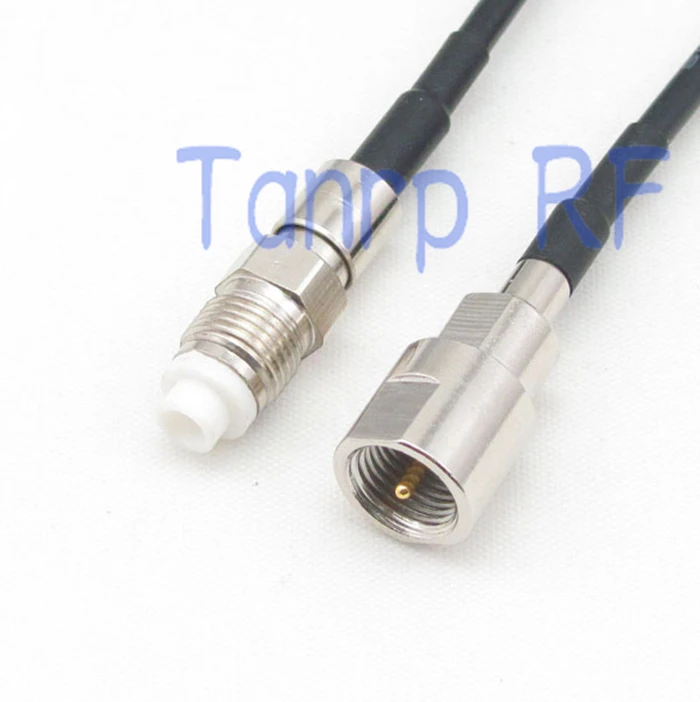 

6in FME male plug to FME female jack RF connector adapter 15CM Pigtail coaxial jumper cable RG174 extension cord