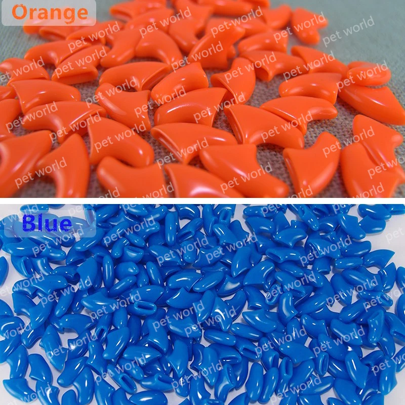 100 шт./лот силиконовые колпачки для кошачьих когтей груминга кошек мягкие лапы XS S