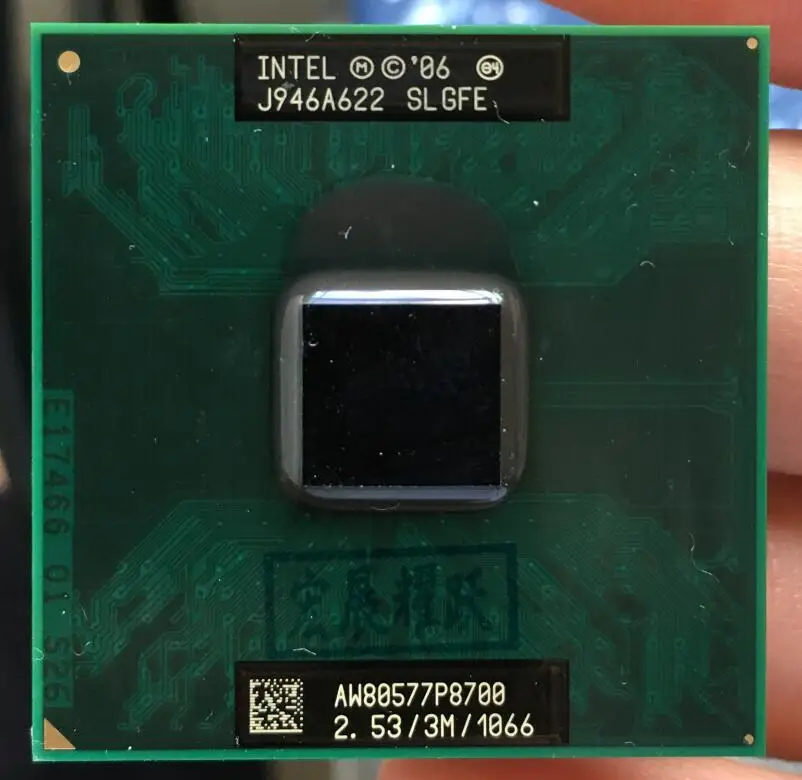 Intel Core 2 Duo P8700 cpu ноутбук процессор PGA 478 cpu работает исправно