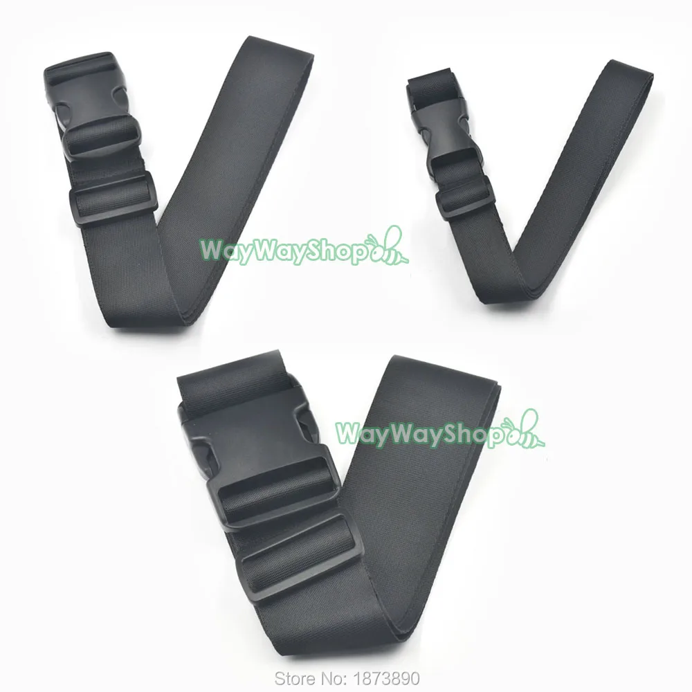 1 шт. черный багажный нейлоновый ремешок с регулируемым карманом пластиковые