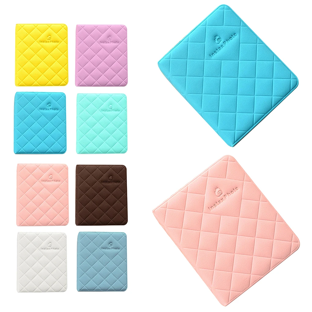 Стандартный 3 дюймов Polaroid Альбом с фотографиями ромбовидный узор чехол кошелек