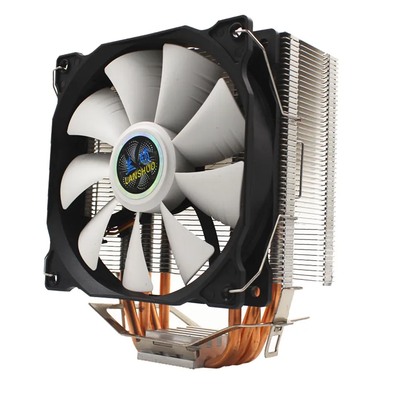 NOT RGB 4 Heatpipe 3/4PIN 12 см RGB светодиодный компьютер процессор кулер вентилятор охлаждения радиатора радиатор для Intel LGA 1150/1151/1155/1156/775/1366 AMD - Цвет лезвия: NOT RGB