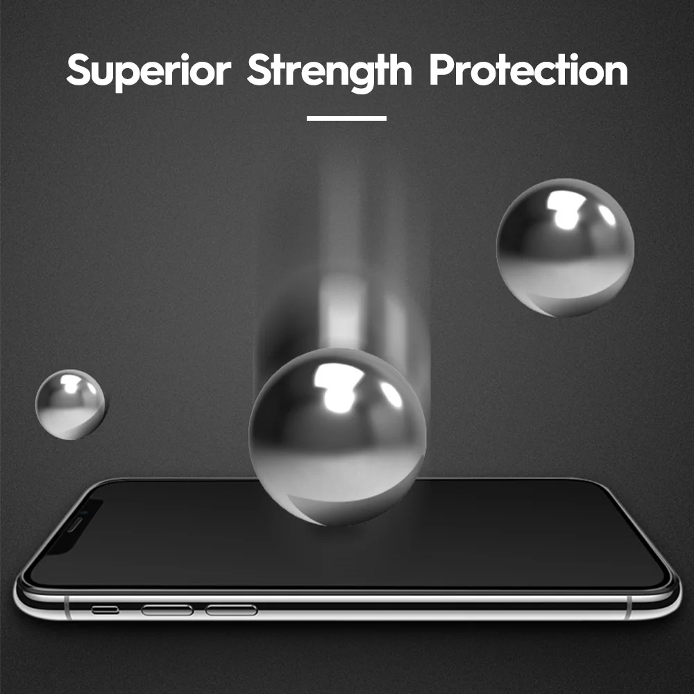 KISSCASE 5D Защитная пленка для переднего экрана iPhone 11 Pro Max 6 6S 7 8 Plus HD из закаленного