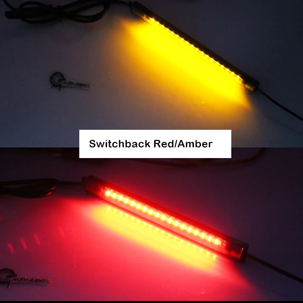 IJDM переключатель Красный Белый/янтарный 36-SMD 12v светодиодный передний задний указатель поворота огни DRL или стоп-сигналы для автомобилей или мотоциклов