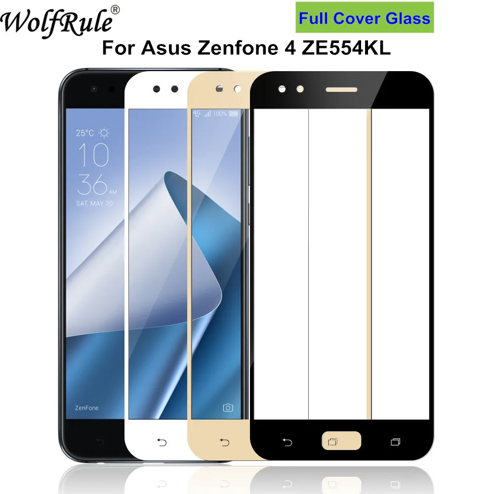 2 шт защита экрана Asus ZenFone 4 ZE554KL стекло против царапин 9H закаленное для полное