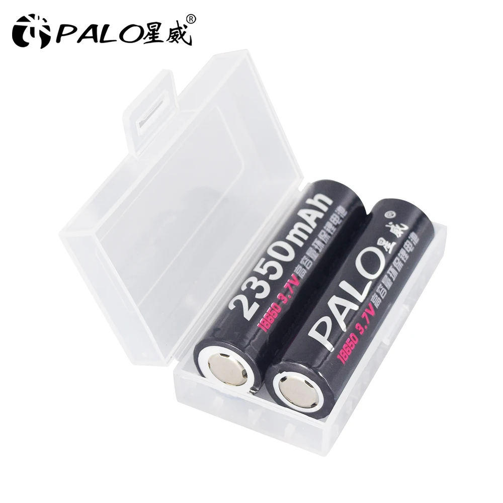 2 шт 18650 3,7 V 2350 mAh 18650 литиевая аккумуляторная батарея для литий-ионной батареи Palo