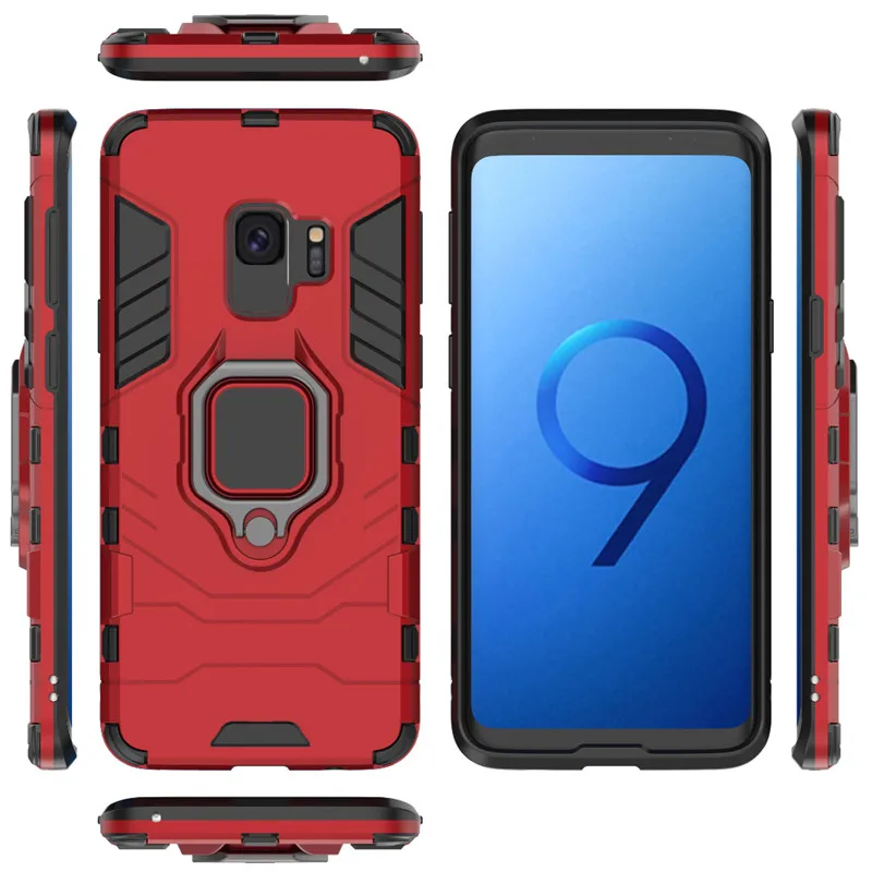 Автомобильный магнитный держатель кольца для samsung Galaxy S10 Lite S8 S9 Plus Гибридный
