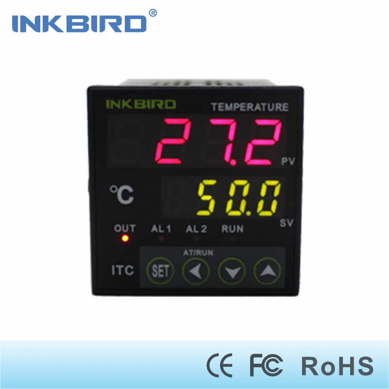 Inkbird PID контроллер температуры ITC-100 термостат измерения температуры с Omron Реле DIN 1/16
