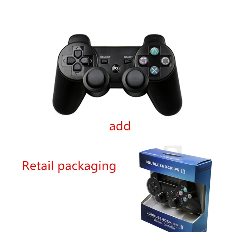 Беспроводной Bluetooth геймпад джойстик для PS3 контроллер для Playstation 3 для PS3 контроллер игровой - Цвет: Темно-серый