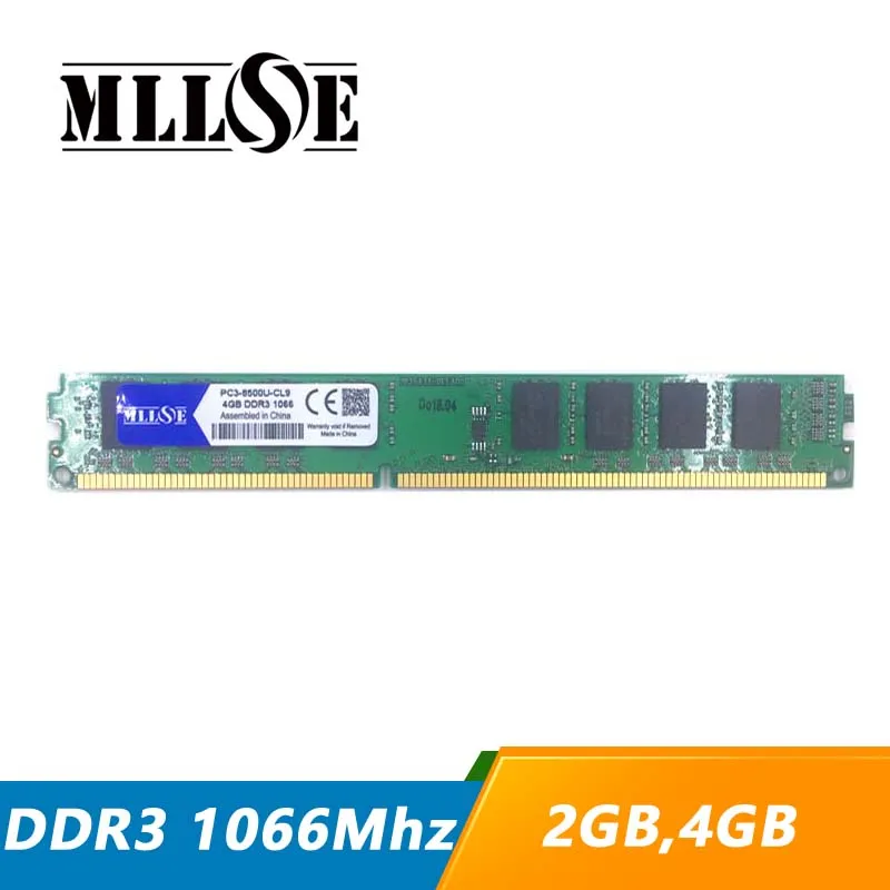 MLLSE RAM DDR3 2 ГБ 4 1066 МГц настольный компьютер оперативная память Память DIMM 2G