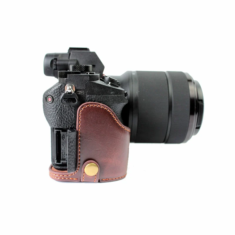 Чехол из искусственной кожи с полукорпусом для Sony ILCE 7RM2 A7II A7R2 A7S2 A7M2 A7 markII сумка