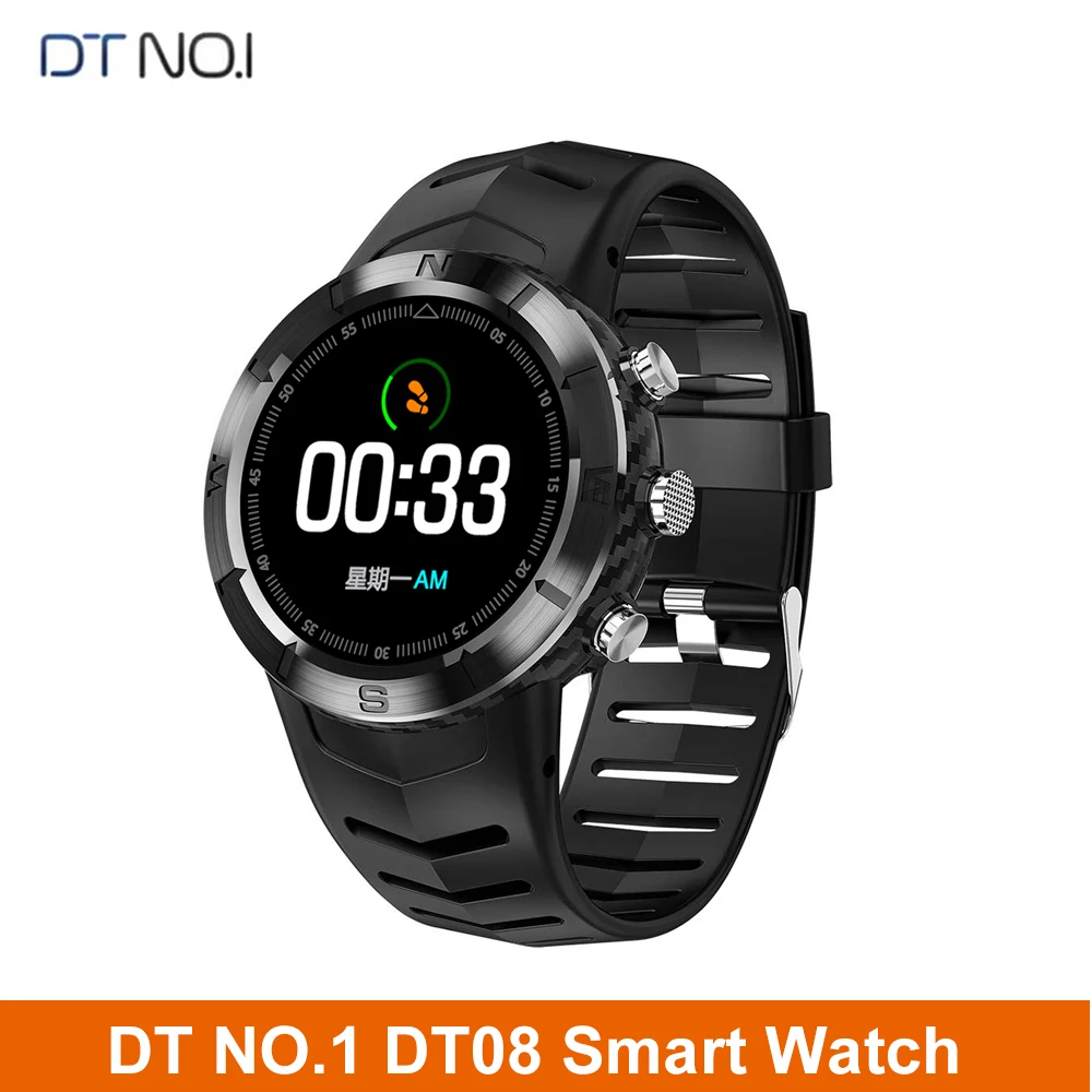 NO1 DT08 Смарт часы 1 3 дюймов Bluetooth 4 2 пульсометр Мониторинг Артериального Давления