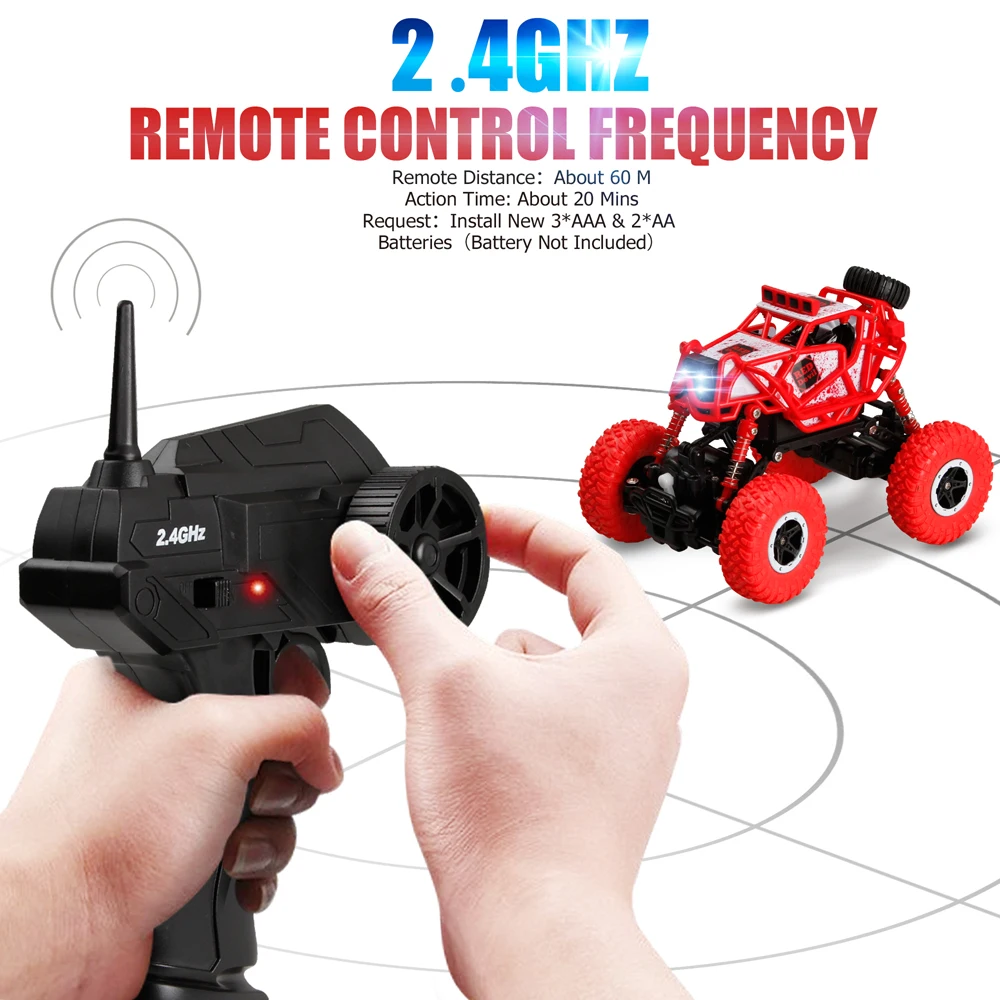 RC автомобили 4WD Дистанционное управление автомобиль скалолазание 4x4 двойные
