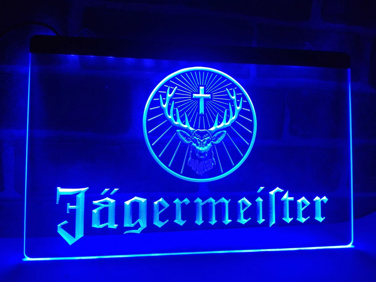 LR061 Jagermeister голова оленя светодиодный ная неоновая вывеска | Дом и сад