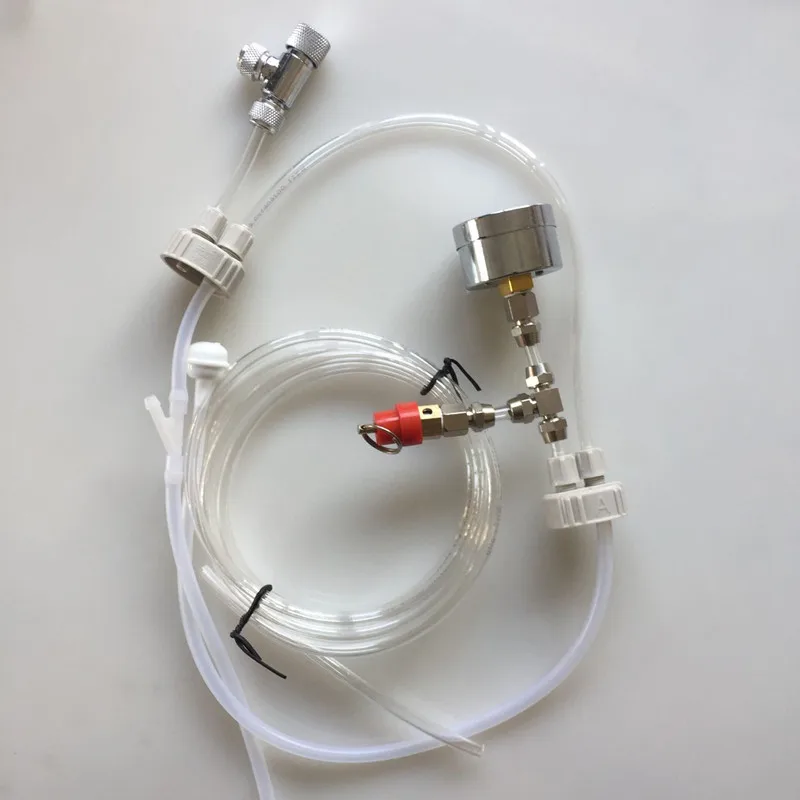 Аквариум DIY CO2 система генератора клапан сброса давления Регулировка воздушного потока воды завод рыбы аквариума CO2 клапан диффузор - Цвет: C