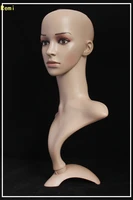 hot salehigh quality realistic plastic female mannequin dummy head with hair for hat sunglass jewelrymask display