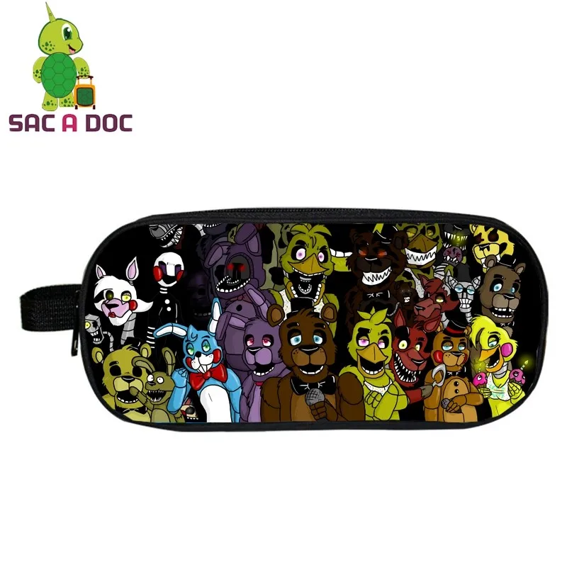 Красный Рюкзак Five Nights At Freddy Детский рюкзак для мальчиков и девочек рюкзак с рисунком аниме Five Nights At Freddy - Цвет: Красный