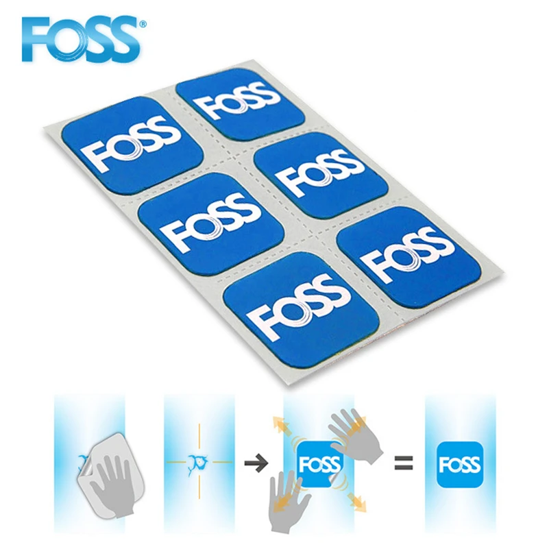 FOSS заплата для ремонта шин инструмент для ремонта, Аксессуары для велосипеда внутренний тюбик клея заплата для ремонта шин инструменты для ремонта внутренняя шина велопокрышки ремонтная колодка 6 шт./упак