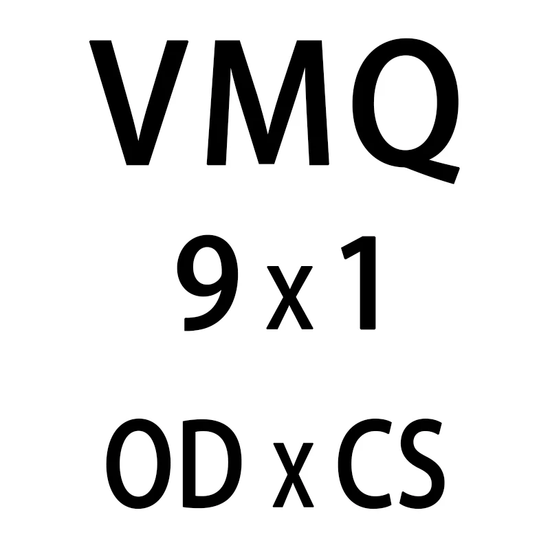 OD9mm 10 шт./лот белые силиконовые уплотнительное кольцо из силикона/VMQ 1 мм Толщина OD4/5/6/7/8/9/10/11/12/13 мм уплотнительное кольцо втулки конусовидных резиновых прокладок кольца шайба - Цвет: OD9mm