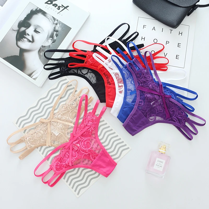 

Women Underwear Sexy Lace G-strings Thong Women's Panties briefs seamless panties lingerie female pants Cotton Women Underwear