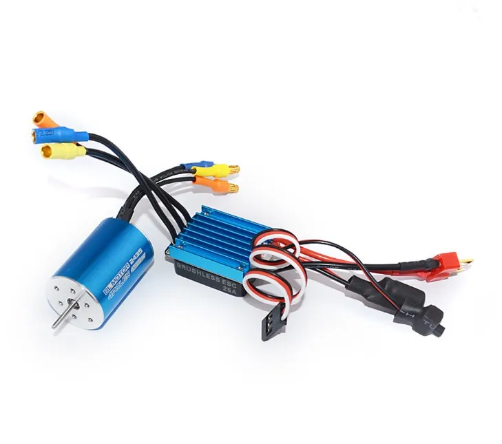 

Rc 2845 4370/3930/3800/3100KV Brushless Motor+ 35A Brushless ESC + Program Card for 1/14 1/16 1/18 RC Car