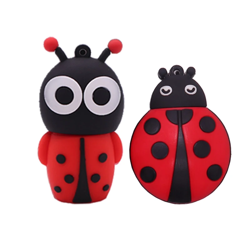 

Pendrive 64GB cartoon usb flash drive 128GB cute Ladybug pen drive 4GB 8GB 16GB 32GB memoria usb stick creative gift clue usb2.0