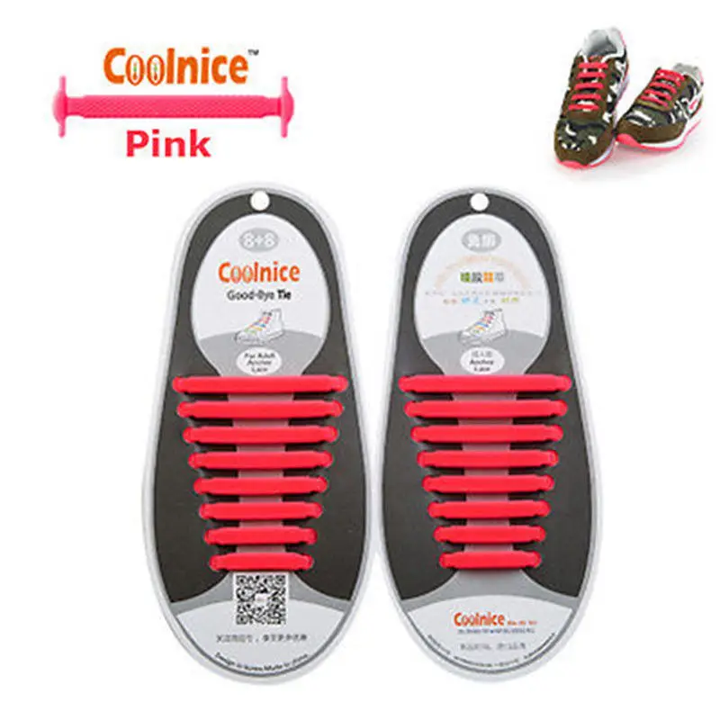 12 шт. силиконовые эластичные шнурки для обуви без завязывания|costume fashion|costume