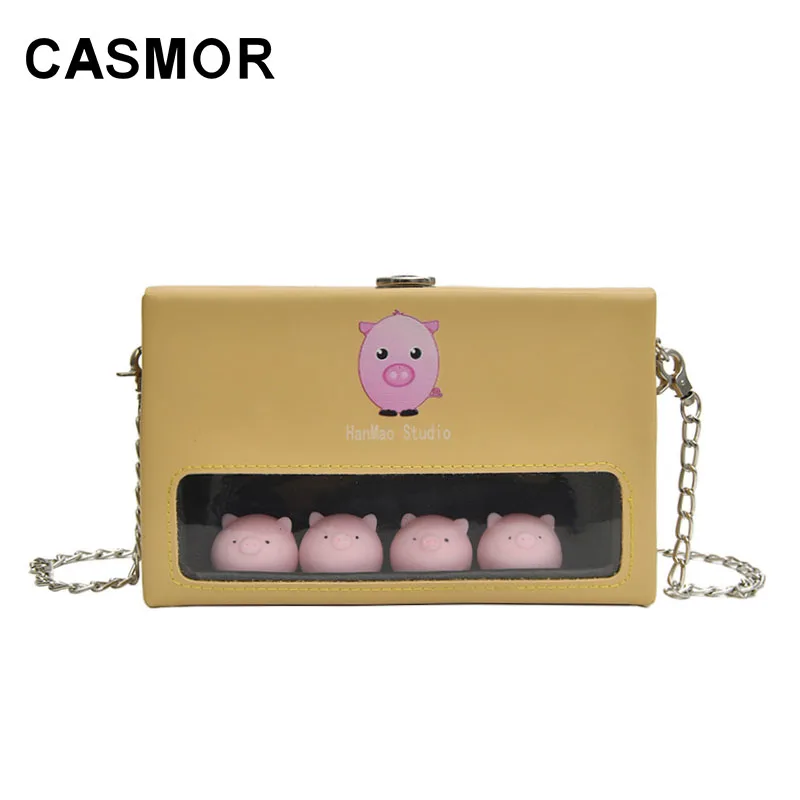 Сумка мессенджер CASMOR маленькая с рисунком животных из мультфильмов для девушек