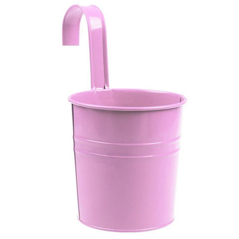 1 металлический Железный цветочный подвесной горшок для сада балкона настенный