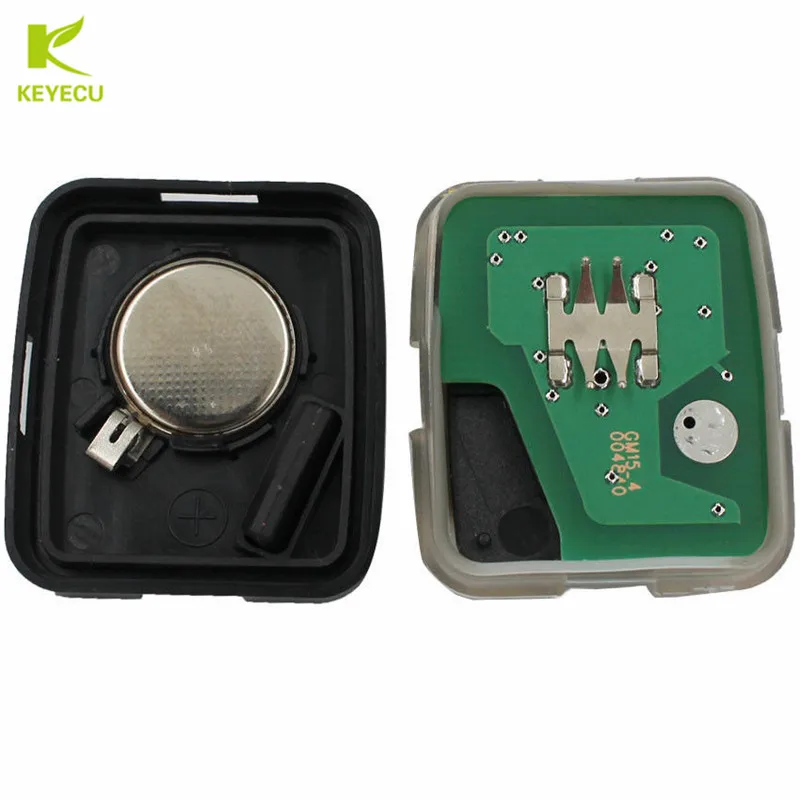 KEYECU Replacement Uncut Remote Head Key 2/3 Button 433MHz ID46 Chip for Chevrolet Captiva 2008-2013 European & ME FCC: OKA-151T |