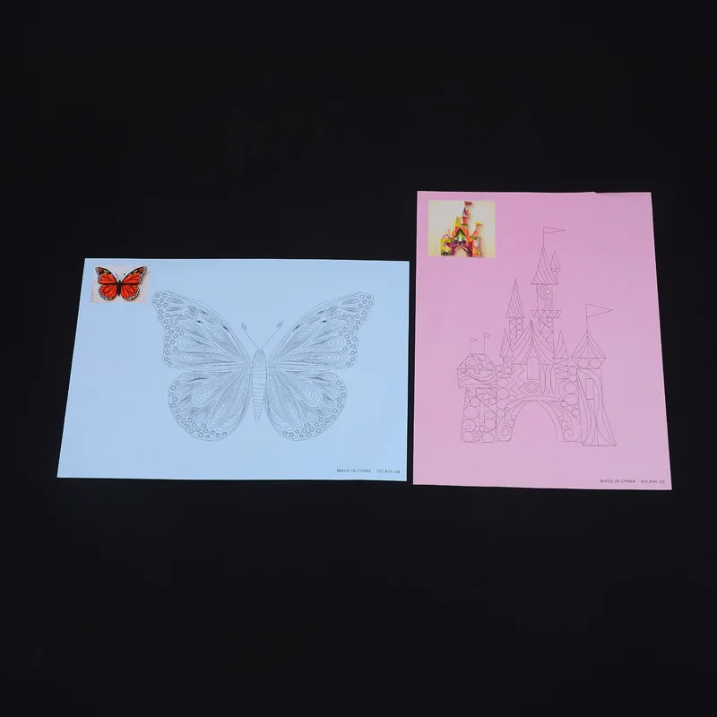 Ремесленный шаблон для самостоятельной сборки 8 шт. из бумаги заполнения