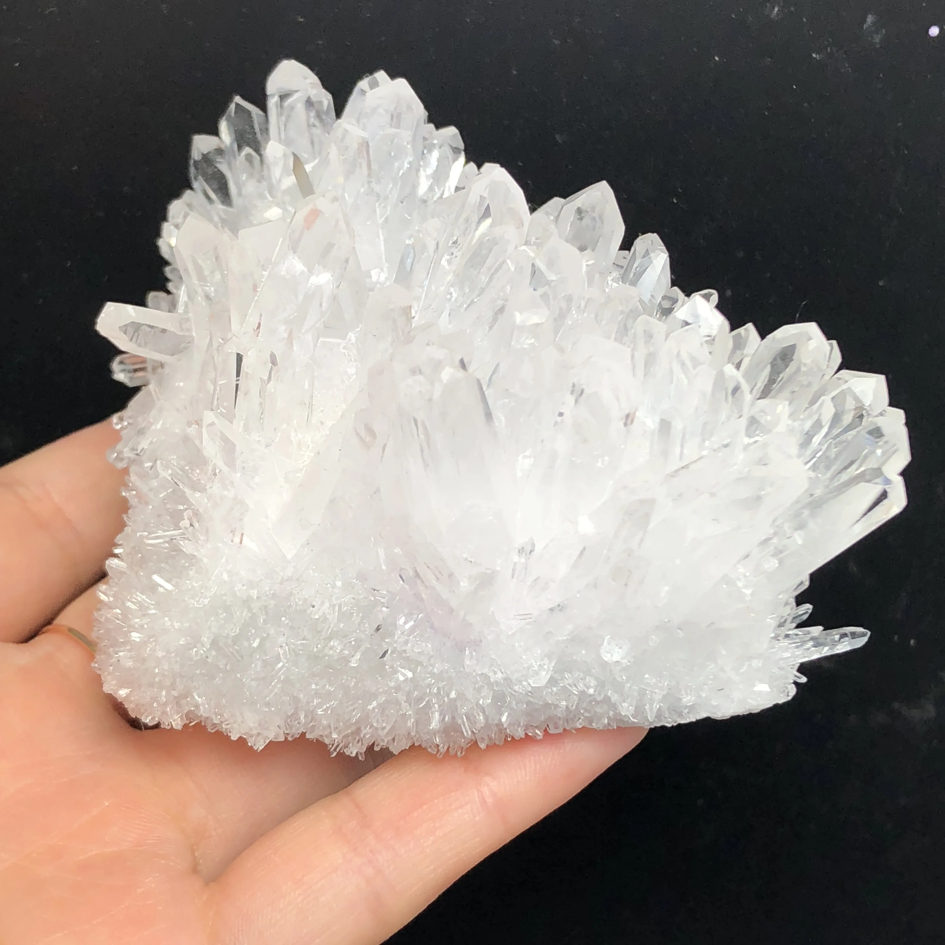 Аура кварцевый кристалл кластер Ангел натуральный Druzy Geode образцы минералов для