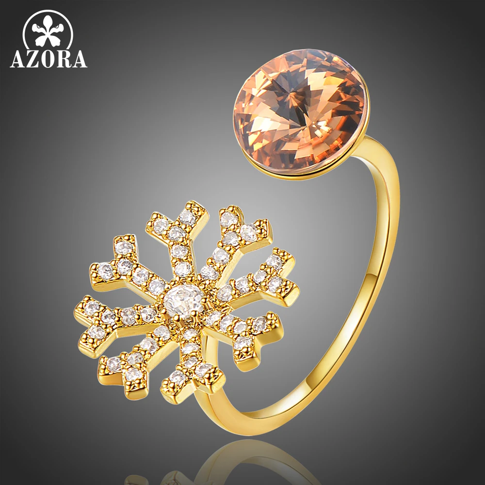 Азора Открытое кольцо бокал для шампанского ювелирные изделия из австрийского