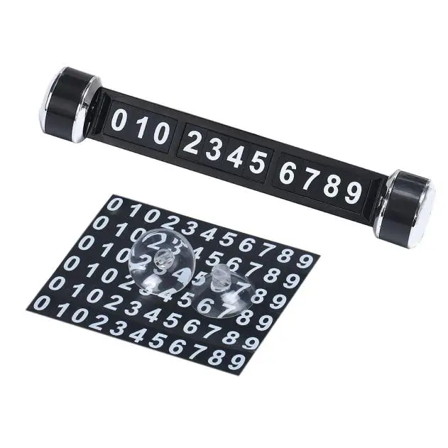 Временная Автомобильная наклейка парковочная магнитная карта телефон номерной