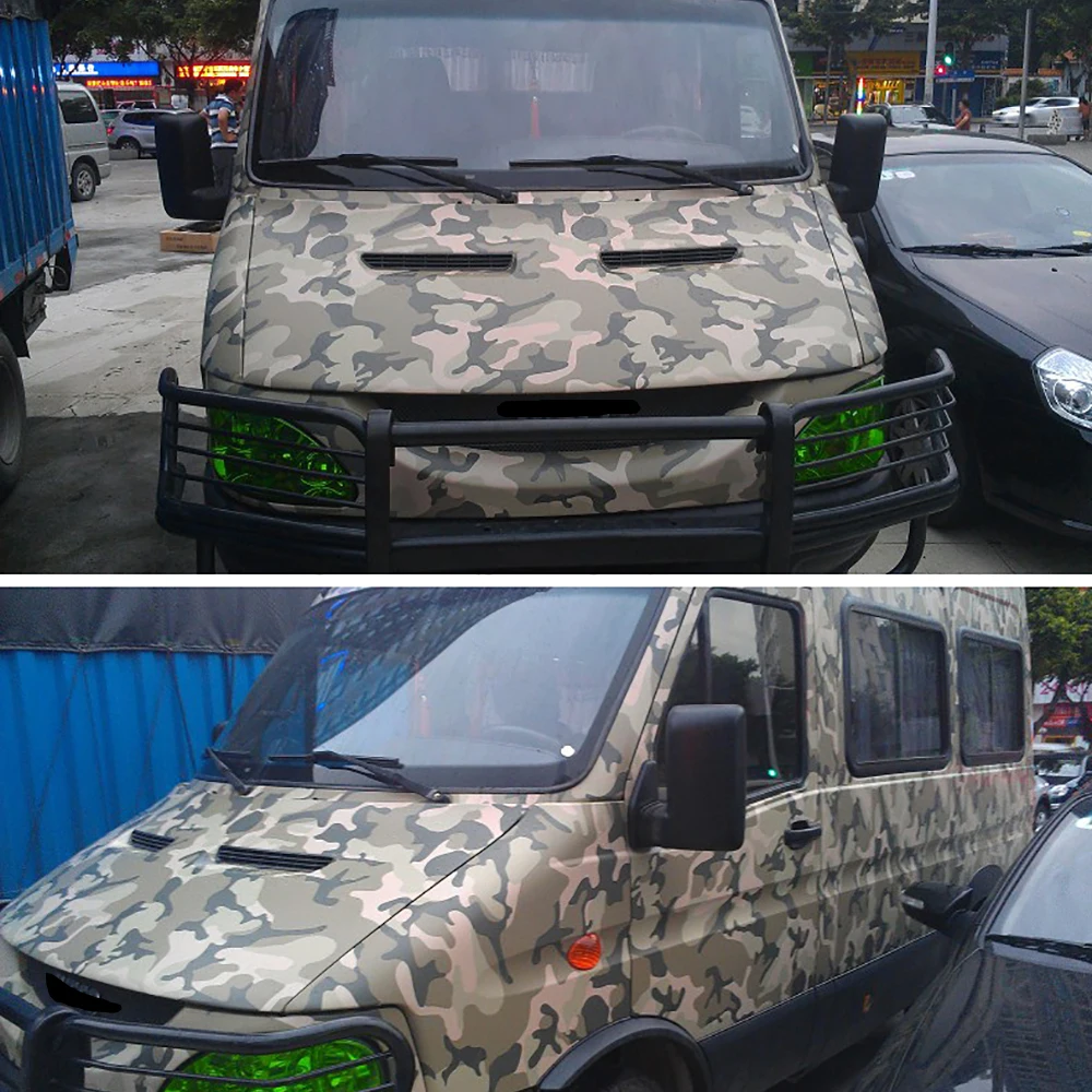 Автомобильный Стайлинг 50x200 см камуфляжная клейкая ПВХ Виниловая пленка