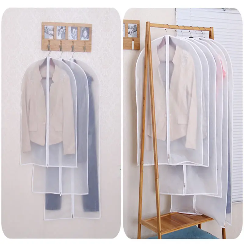 5 шт./компл. прозрачные чехлы для одежды пылезащитный чехол костюма платьев