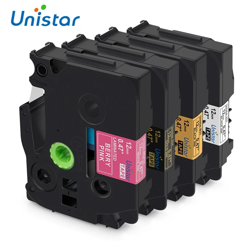 Unistar 4 шт. TZe231 комбинированный набор совместимый с Brother P touch лента 12 мм