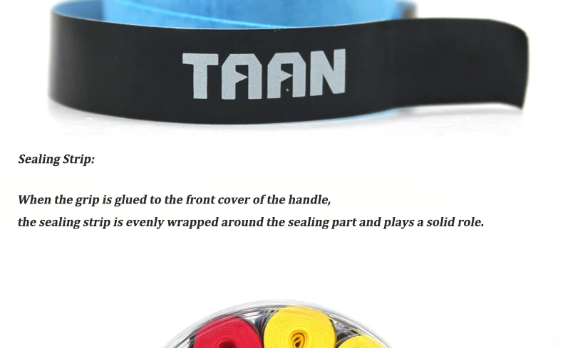 TAAN, 60 шт./лот, 0,8 мм, сухая полоска, искусственная TW-800, теннисная ракетка, овергрип, ракетка для бадминтона, TW-750, липкая ручка