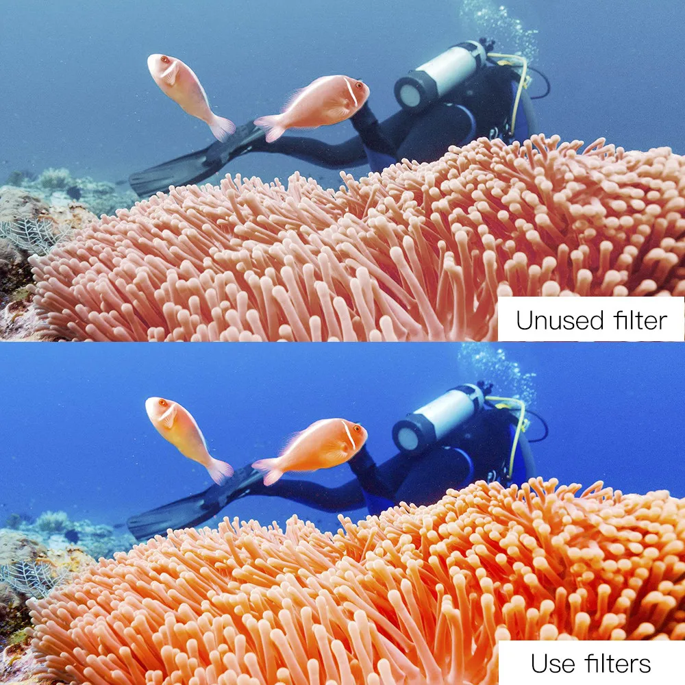 Бленда для DJI OSMO Спортивная Экшн камера красный фильтр объектива подводная