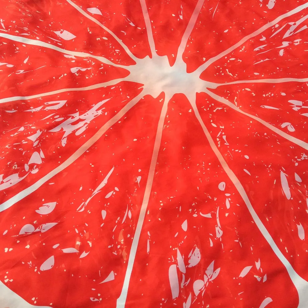 Outdoor Swimming Towels Fruits Design Round Hippie Tapestry Camping Picnic Throw Yoga Mat Towel Blanket Microfiber Beach Towels