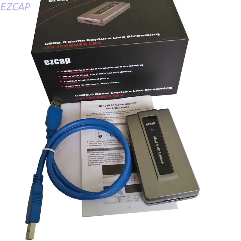 HDMI to USB3.0 Video game capture card convert video for windows. mac linux Free shipping | Компьютеры и офис
