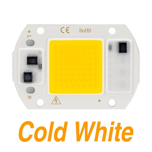 Cold White Полный спектр светодиодный COB Чип Фито лампа 20 Вт 30 Вт 50 Вт AC 220 В фитолампа для комнатных растений рост рассады и цветок Fitolamp - Испускаемый цвет: Cold White