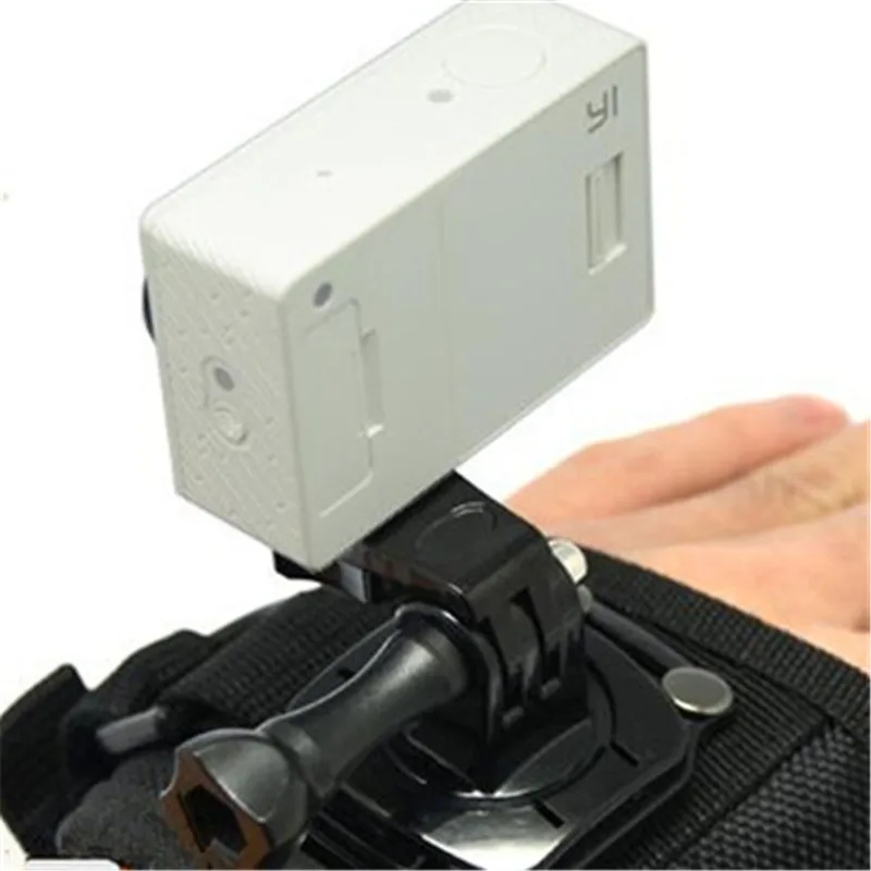 360 Rotary Wrist Strap for Xiaomi Yi Wristband Tripod Mount Adapter GoPro Hero 4 3 Sj4000 Sjcam Go Pro Camera Accessories | Электроника